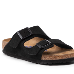 birkenstock arizona black suede