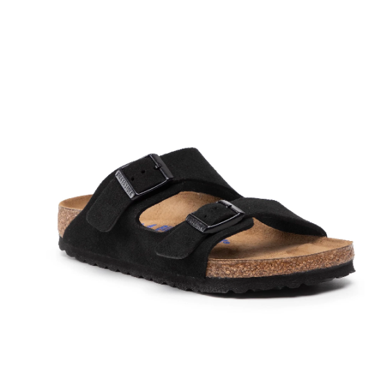 birkenstock arizona black suede